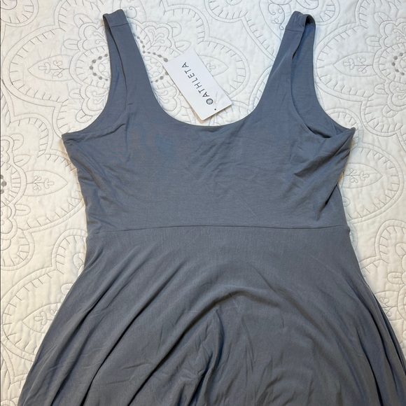 Athleta Dresses & Skirts - Athleta Santorini Midi Slate Blue Lined Sleeveless Dress -NWT Women’s Large